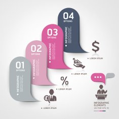 Modern business bubble speech template style