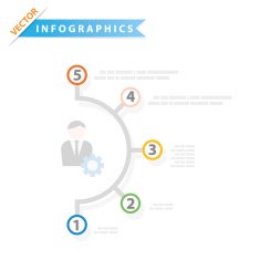 Colorful vector design for workflow layout N4
