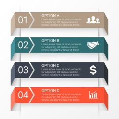 Vector arrows infographic Template for diagram graph presentation and chart N5