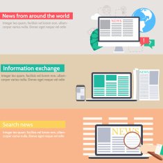 global news information equipment for journalist background concept