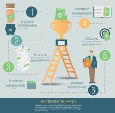 Infographic template money concept N2