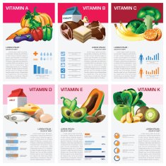 Health And Medical Vitamin Chart Diagram Infographic N2