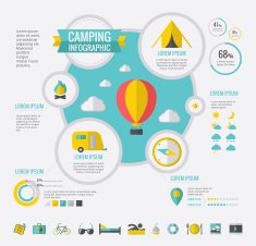Camping Infographic Template