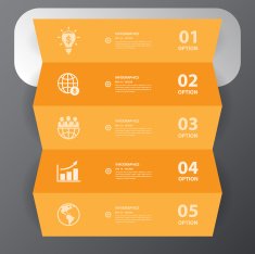 Business icon with white paper Vector Illustrations N2