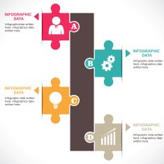 creative puzzle info-graphics