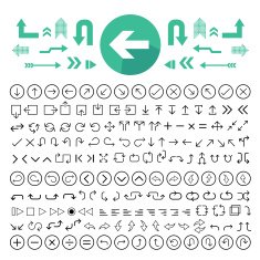 arrow icons set N7