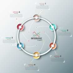 Modern infographics timeline