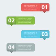 Pretty and clean infographics options banner vector EPS10