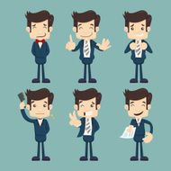 set of businessman characters poses N7