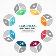 Circle infographic diagram presentation graph N4