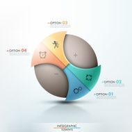 Modern infographics options banner N240