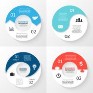 Vector circle arrows infographic Template for cycle diagram graph presentation