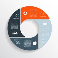 Modern vector info graphic for business project N33