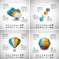 4 in 1 Business Infographics N10