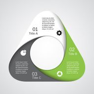 Modern vector info graphic for business project N35