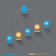 Modern time line design template N5