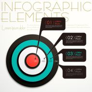 abstract target infographics