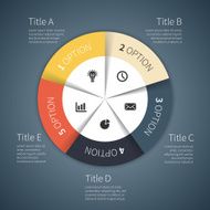 Modern vector info graphic for business project N36