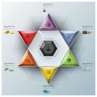 Modern Fission Triangle And Hexagon Business Infographic N2