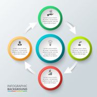 Vector circle element for infographic N12