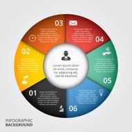 Vector circle element for infographic N13