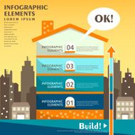 abstract house infographics