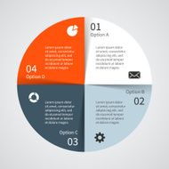 Modern vector info graphic for business project N38