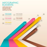 abstract 3d paper infographics N16