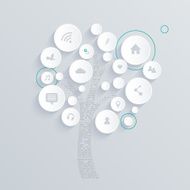 Minimal Web Template with abstract tree