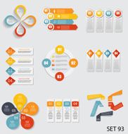 Collection of Infographic Templates for Business Vector Illustra N31