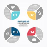 Modern vector info graphic for business project N40