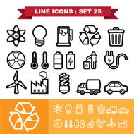 Line icons set 25