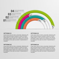 Modern circle infographic Design elements