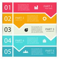 Modern vector info graphic for business project N41