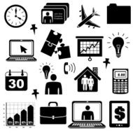 business icons and design elements N5