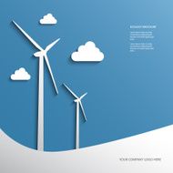 Wind energy infographics or presentation