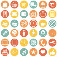 Vector Set of Shopping Icons