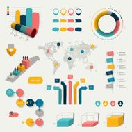 Collection of infographics elements N3