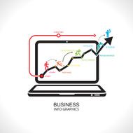 Business chart success Illustration eps 10