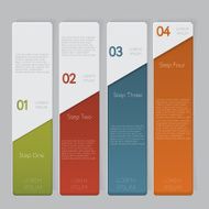 Infographic Design number banners template graphic or website layout N7