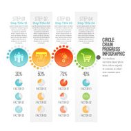 Circle Chain Progress Infographic