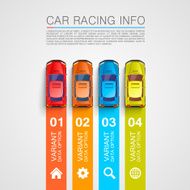 Car racing info art cover N3