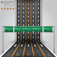 Road & Street Business Infographic Design Template