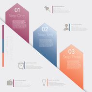 Design number banners template graphic or website layout N3