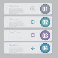 Infographic Design number banners template graphic or website layout N9