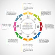 Circle infographic template N4