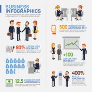 Set of business infographic icons and elements