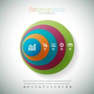 Flat Design Circle Infographic