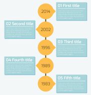 Modern timeline infographics design template