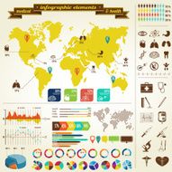 Medical and healthcare infographics N4